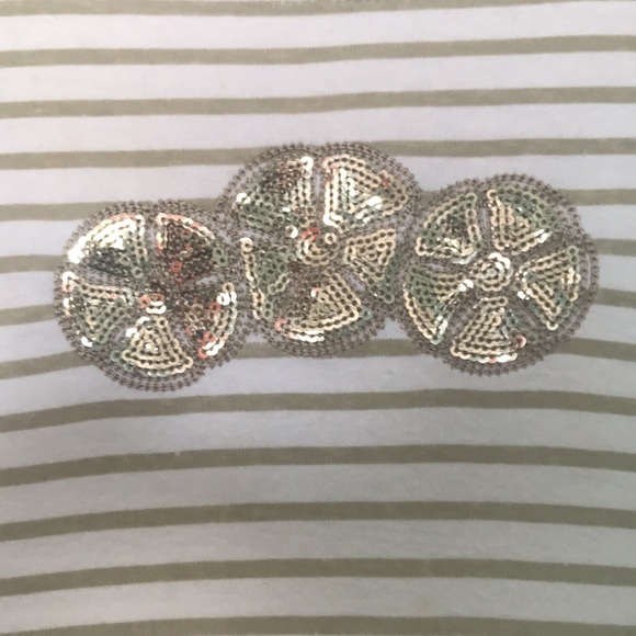 Lulu B striped tank sequin size L large - Picture 2 of 7